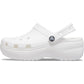 Crocs Women's Classic Platform Clog in White