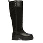 Osprey London The Bramble Tall Leather Women's Black Boots