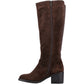 Hush Puppies Women's Heidi Boot in Brown Suede