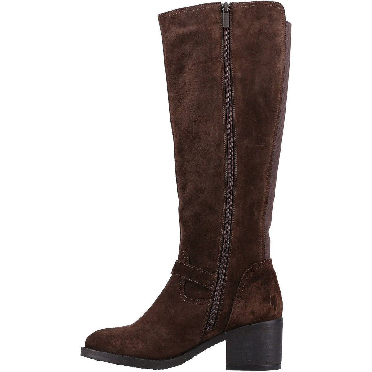 Hush Puppies Women's Heidi Boot in Brown Suede