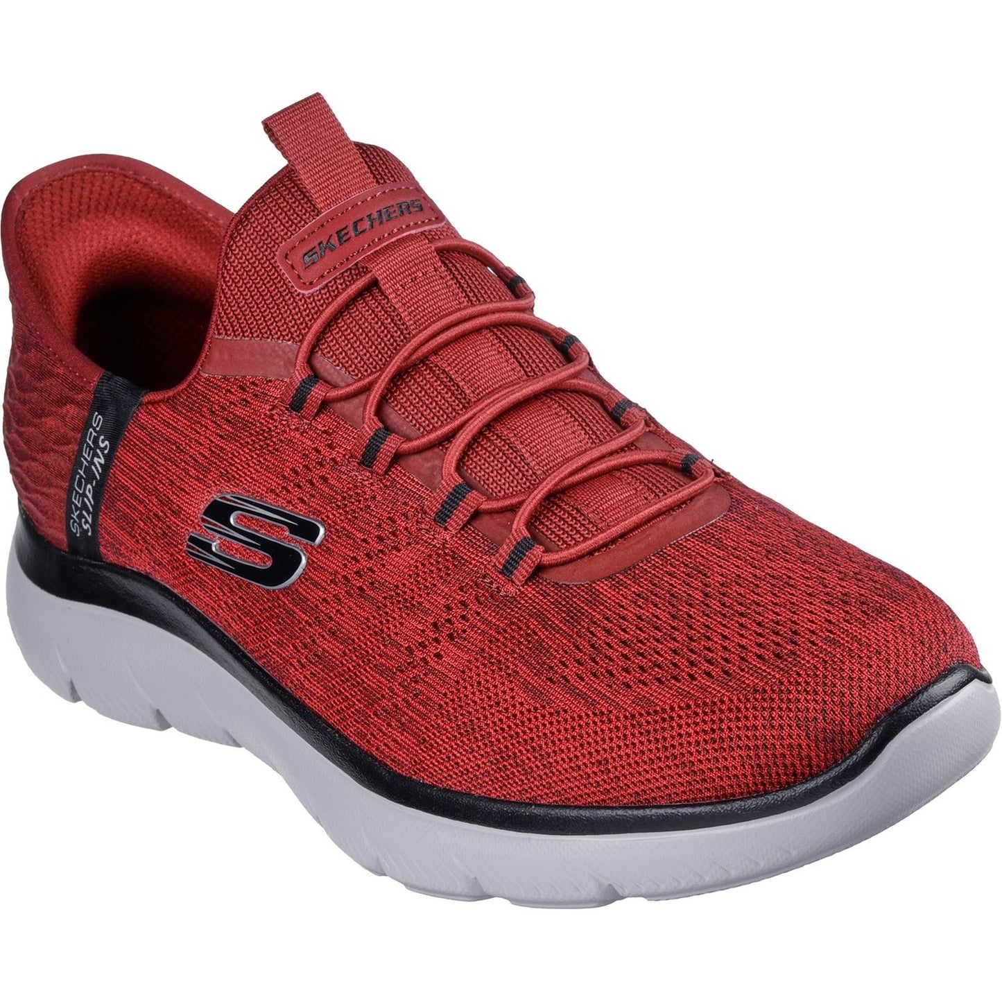 Skechers Men's Summits Key Pace Shoe in Red/Black