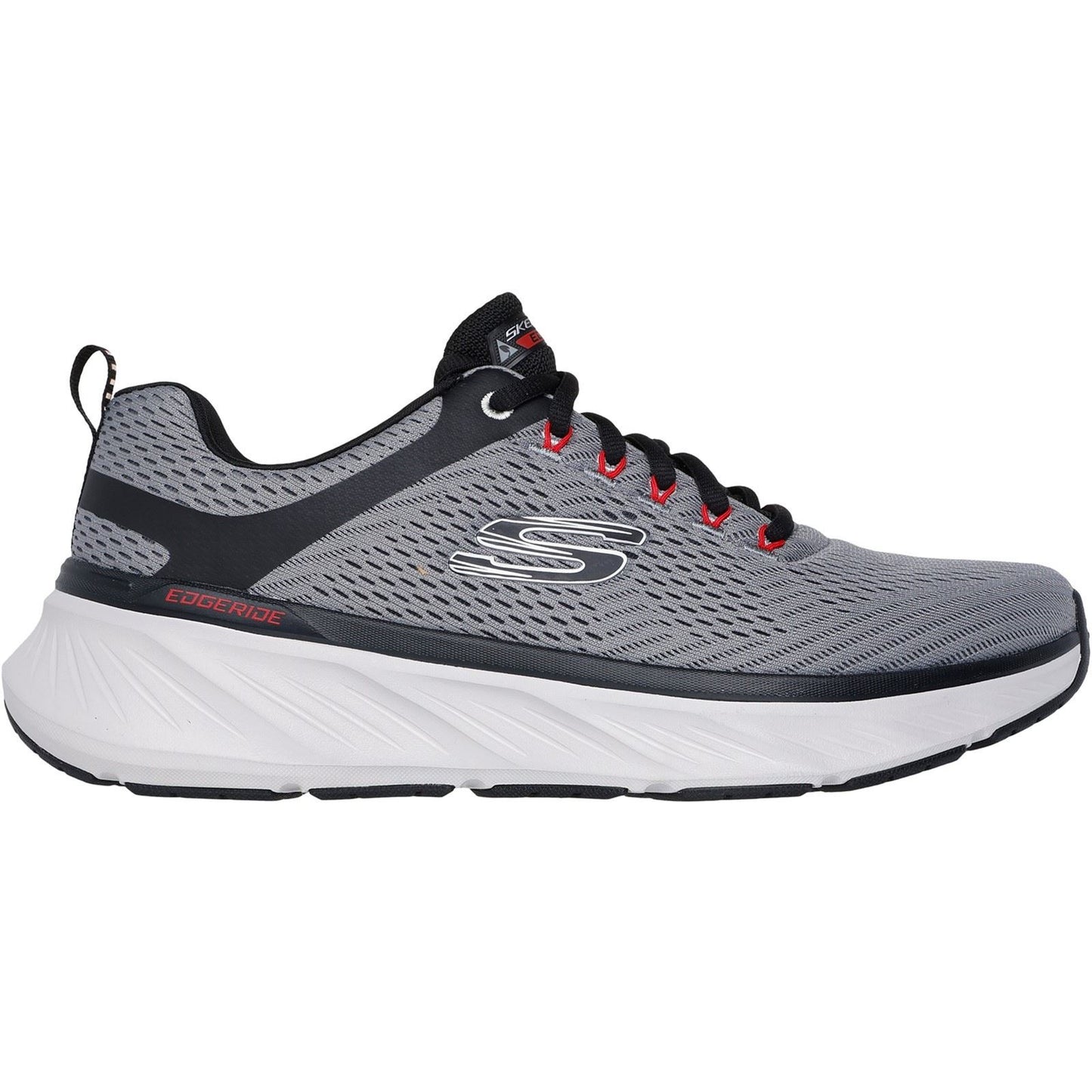 Skechers Relaxed Fit Edgeride Contention Polyester Men's Charcoal/Black Trainers
