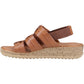 Hush Puppies Eden Wide Fit Leather Women's Tan Sandals