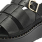 FitFlop GEN-FF Max Fisherman Tumbled Leather Women's Black Sandals