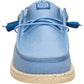 HEYDUDE Wally Stretch Canvas Textile Men's Faded Denim/Boulder Tan Loafers