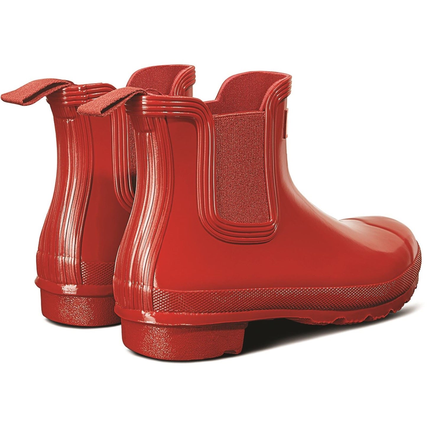 Hunter Women's Womens Original Chelsea Gloss Boot in Military Red