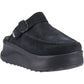 HEYDUDE Delray Suede Women's Black Clogs