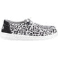 HEYDUDE Women's Wendy Leopard Shoe in Black/Grey