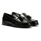 Ben Sherman Sid Brush Off Leather Men's Black Tassel Loafers