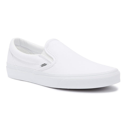Vans Classic Slip on Women's True White Canvas Trainers
