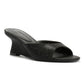 French Connection Tina Rhinestone Women's Black Wedge Sandals