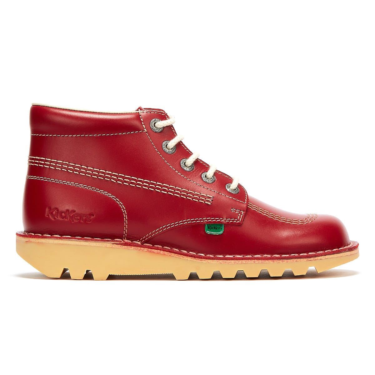Kickers - 1-KF0000101RCO MENS KICK HI RED LEATHER