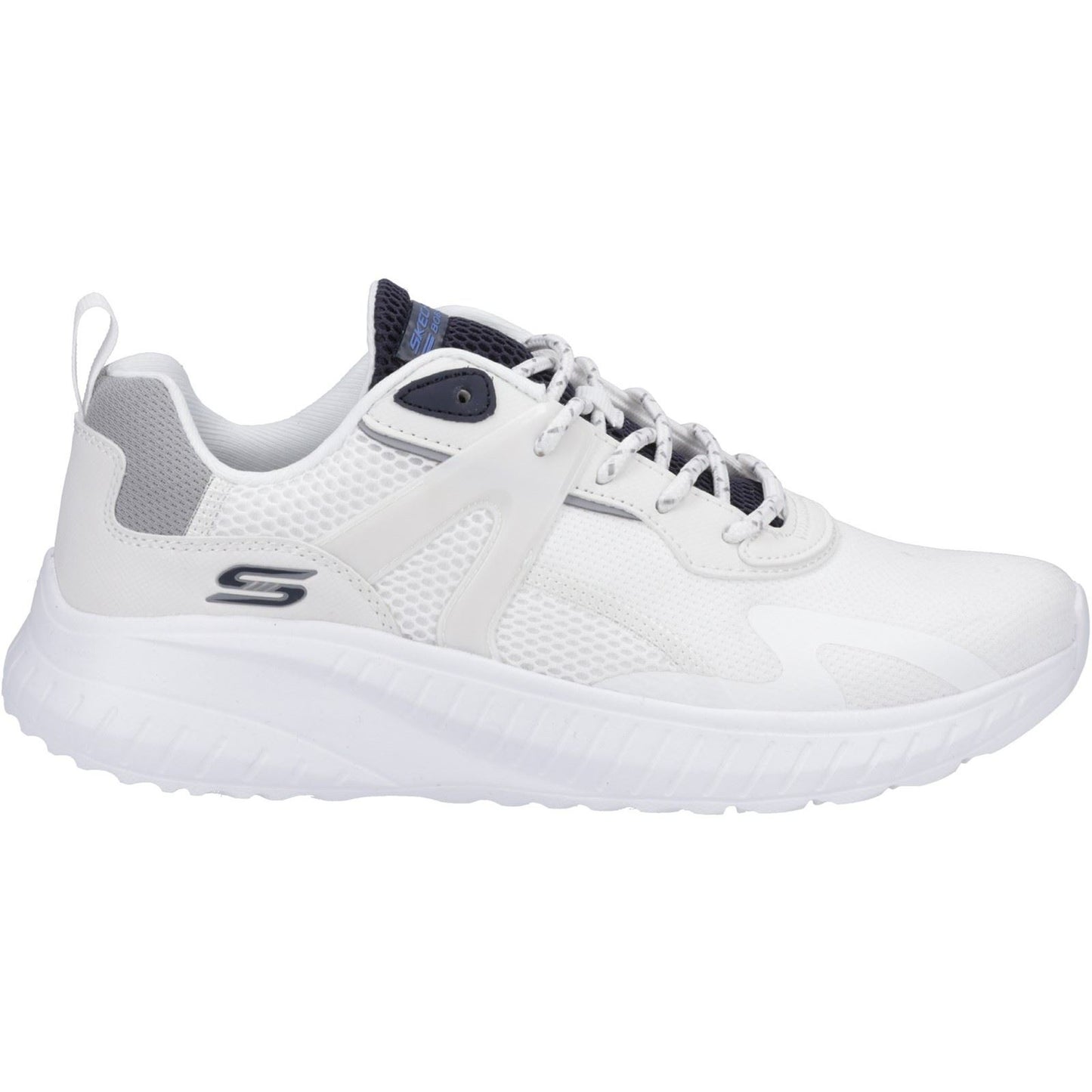 Skechers Men's Bobs Squad Chaos Elevated Drift Trainers in White/Multi