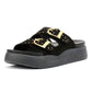 Desert Fleur Girasol Nubuck Women's Black Sandals