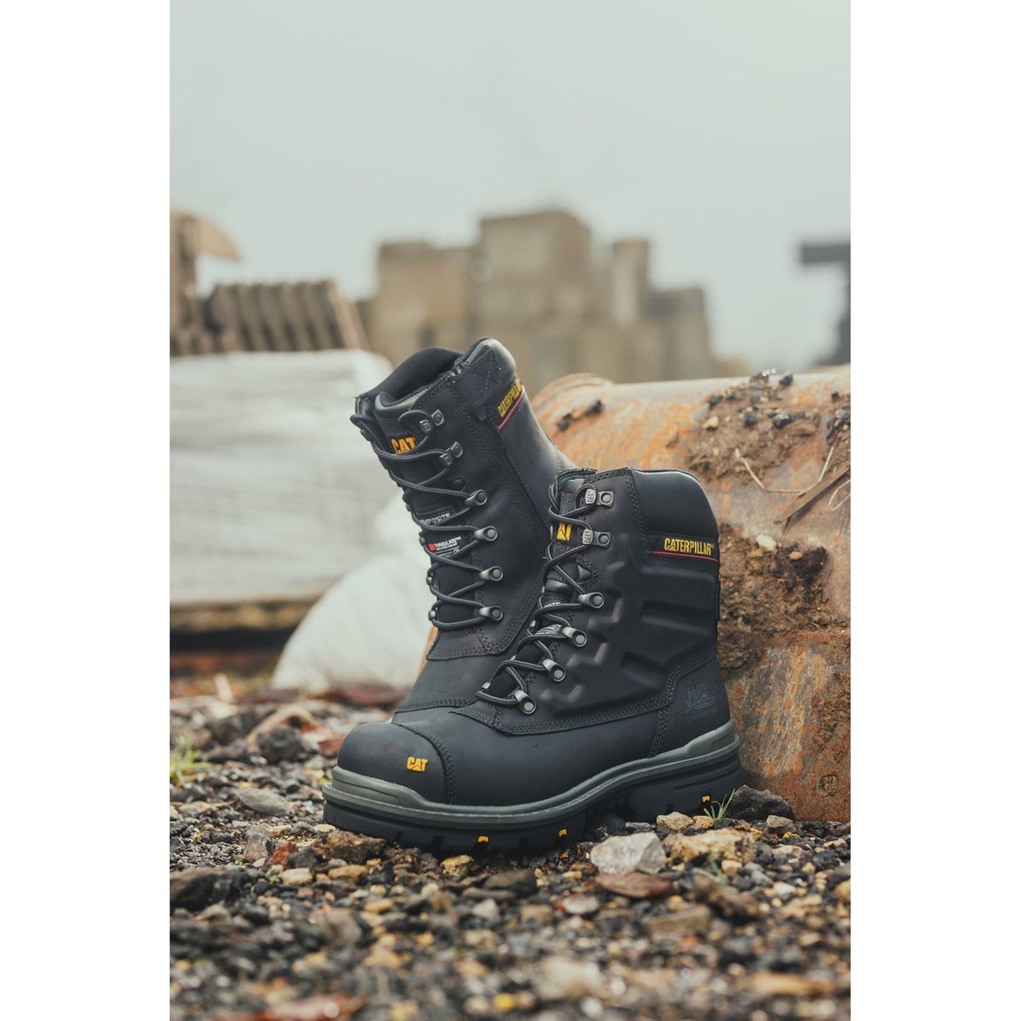 Caterpillar Men's Premier Waterproof Safety Boot in Black