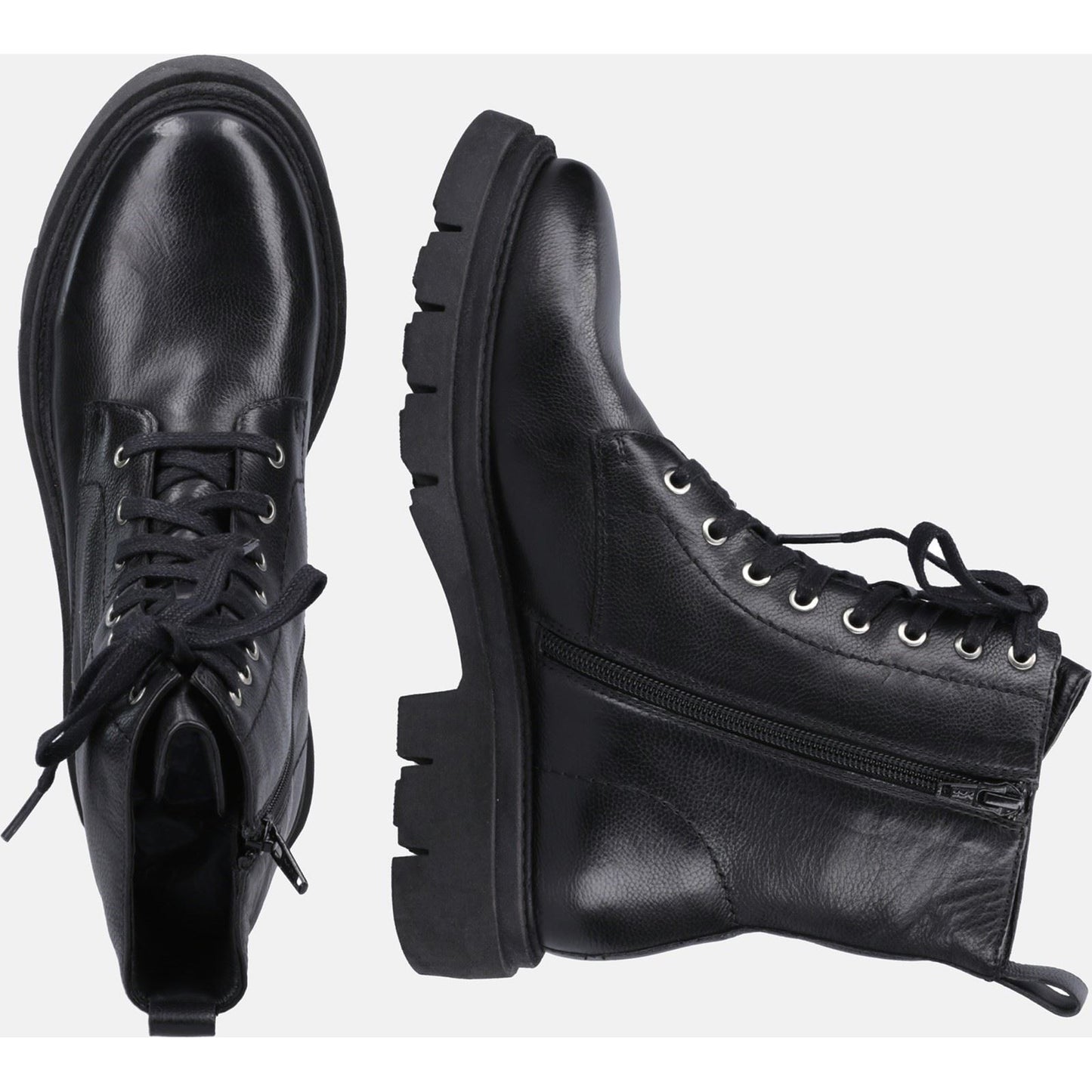 Hush Puppies Women's Rhea Lace Boot in Black