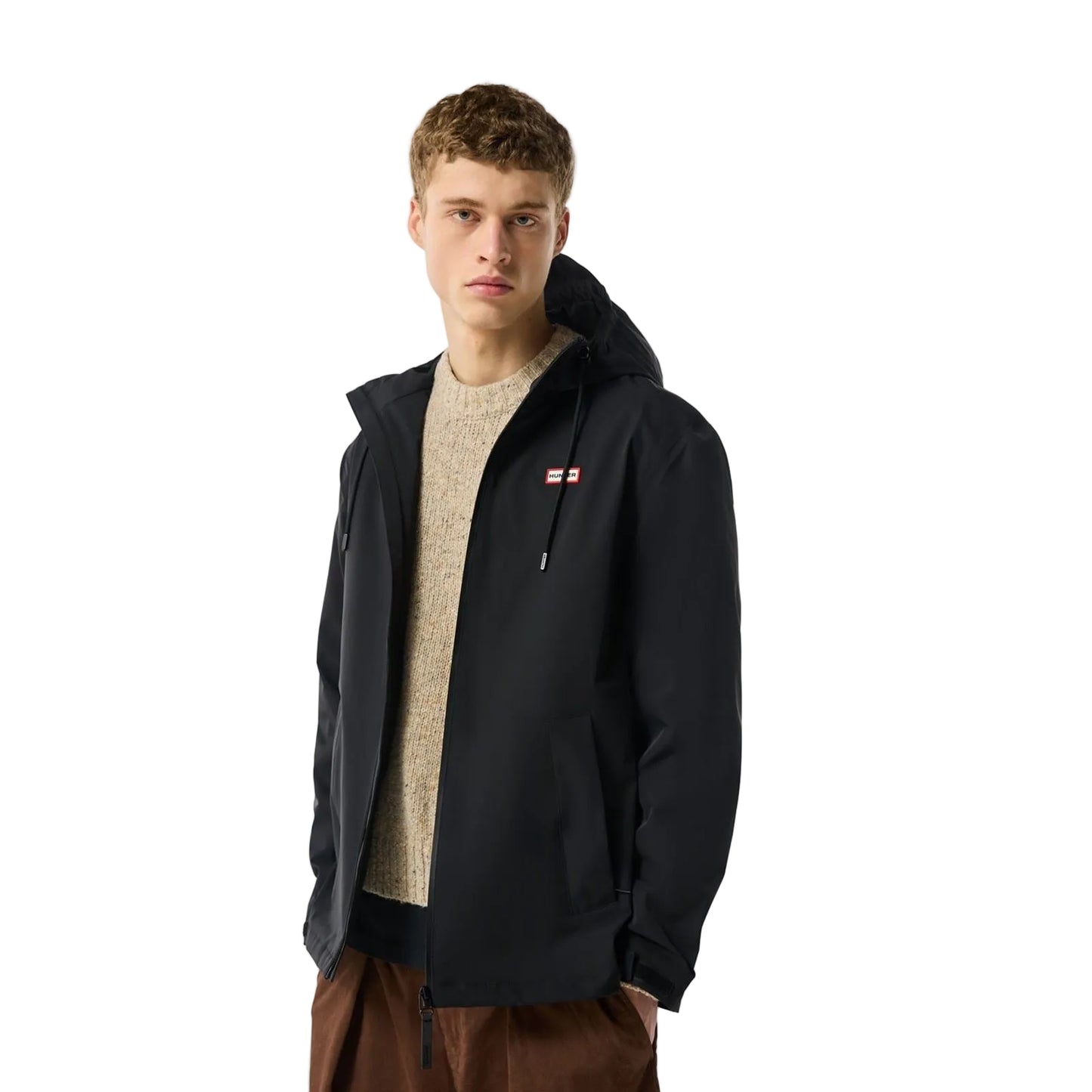 Hunter Original Mens Waterproof Men's Black Rain Jacket