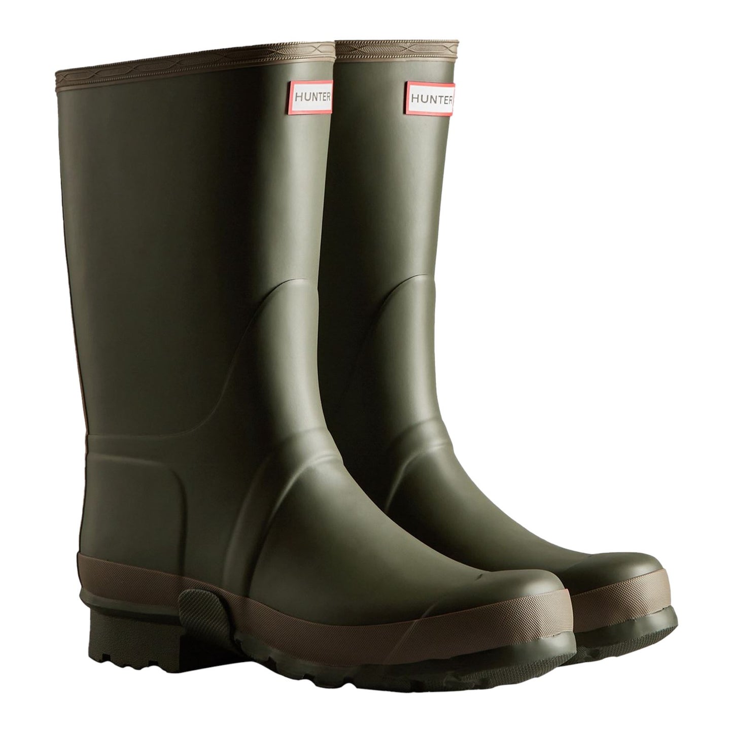 Hunter Men's Gardener Boot in Dark Olive/Clay