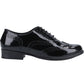 Hush Puppies Kada Patent Leather Black Brogues