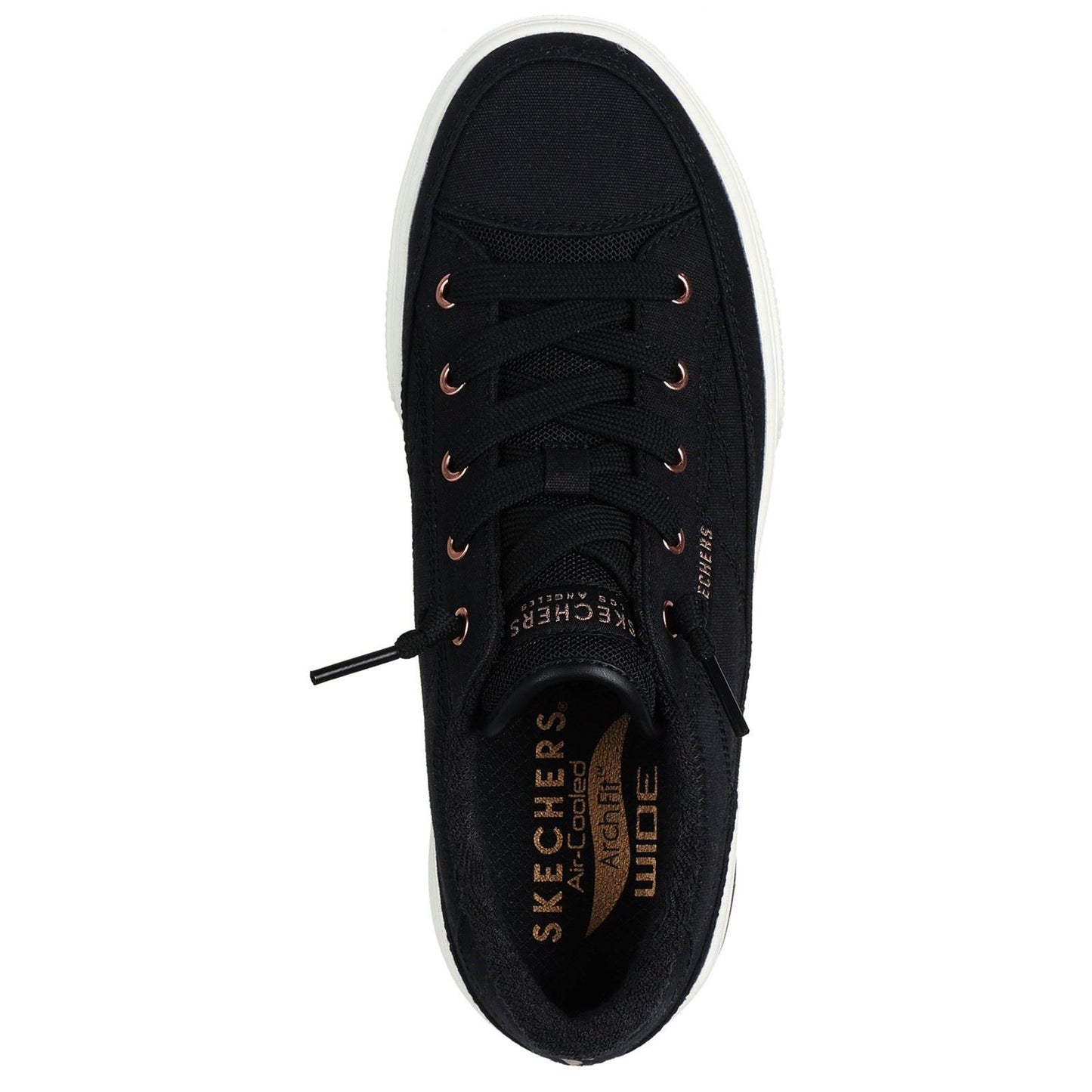 Skechers Arch Fit Arcade - Meet Ya There Textile Women's Black Trainers