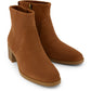 TOMS Delilah Heeled Suede Women's Tan Heeled Ankle Boots