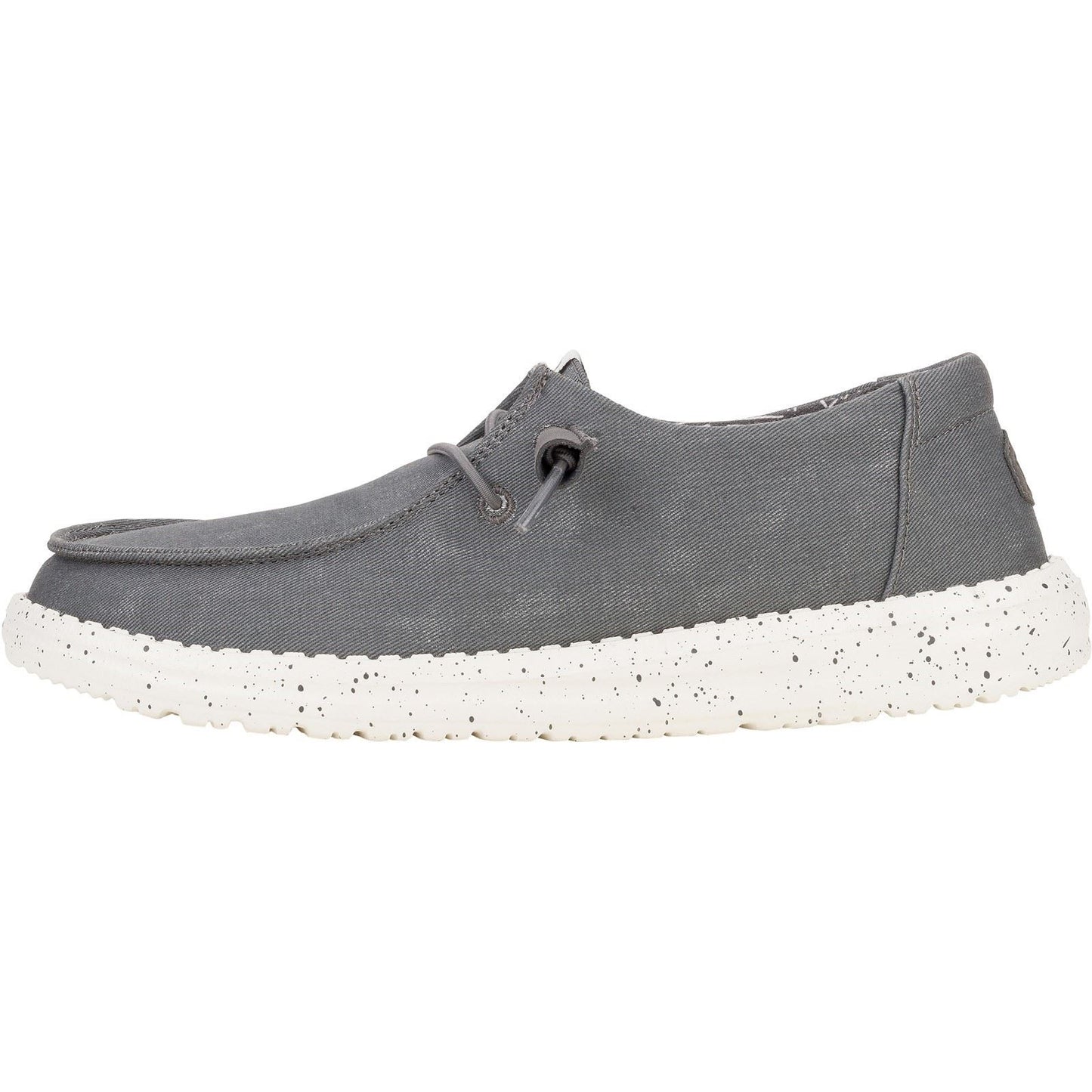 HEYDUDE Women's Wendy Canvas Shoe in Dark Grey