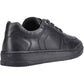 Hush Puppies Dougie Leather Junior Black Trainers