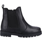 Hush Puppies Laura Leather Youth Black Boots