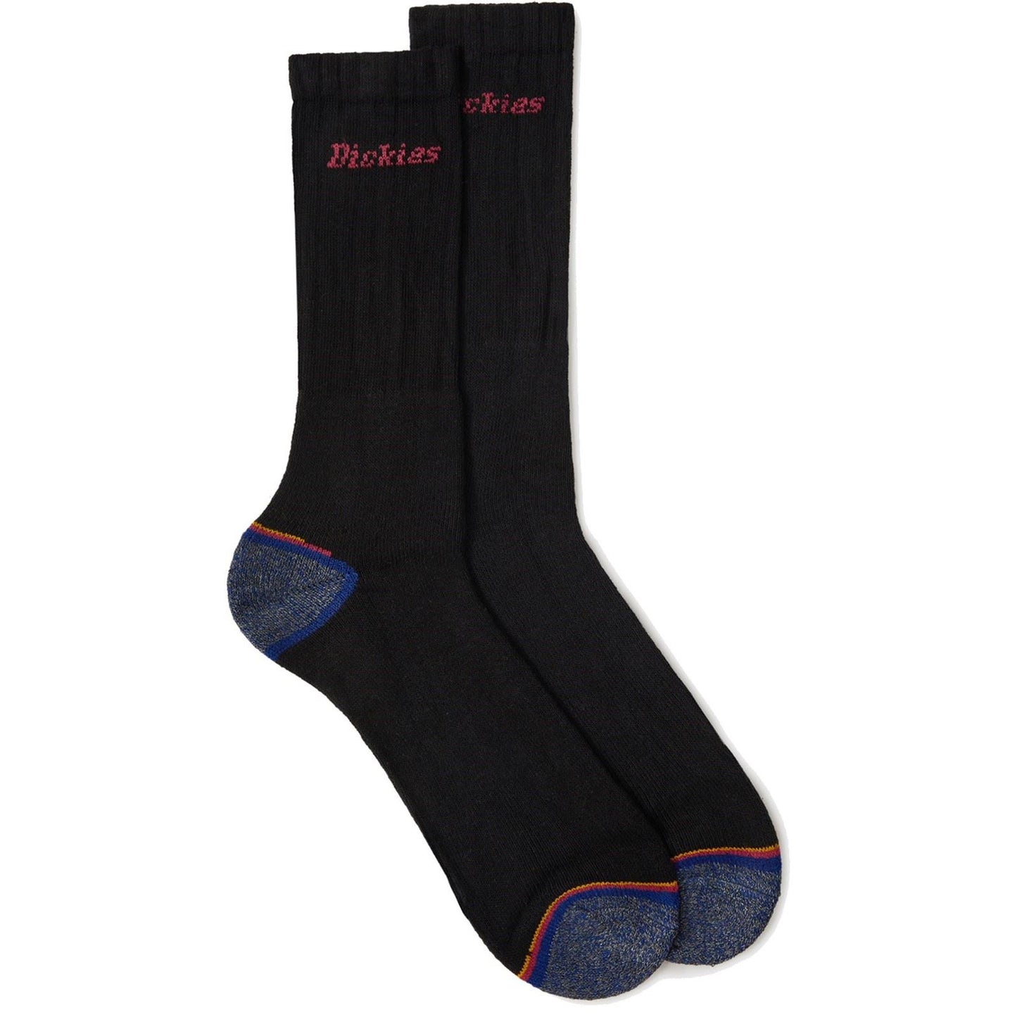 Dickies Strong Polyester Unisex Adults's Black Work Socks