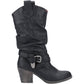 Rocket Dog Women's Sidestep Mid-Calf Western Boot in Black