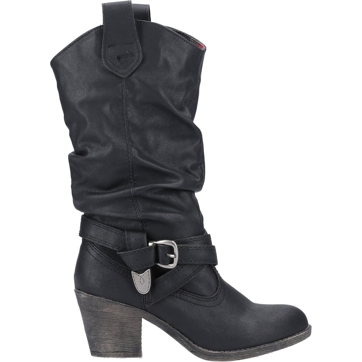 Rocket Dog Women's Sidestep Mid-Calf Western Boot in Black