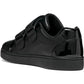 Geox J Eclyper Leather Girl's Black Trainers