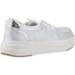 HEYDUDE Wendy Nova Shimmer Polyester Women's Snow White Moccasins Shoes