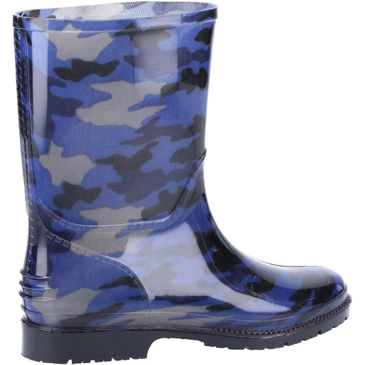 Cotswold PVC PVC Junior Navy Camo Wellington Boots