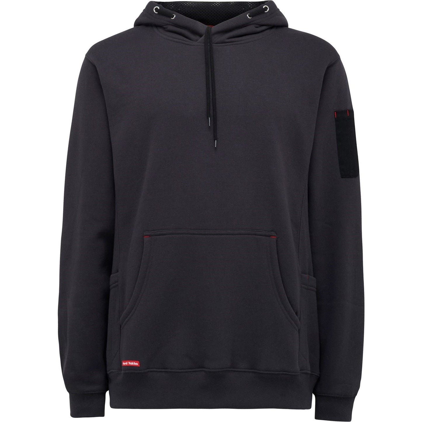Hard Yakka Men's Brushed Fleece Hoodie in Grey Marle