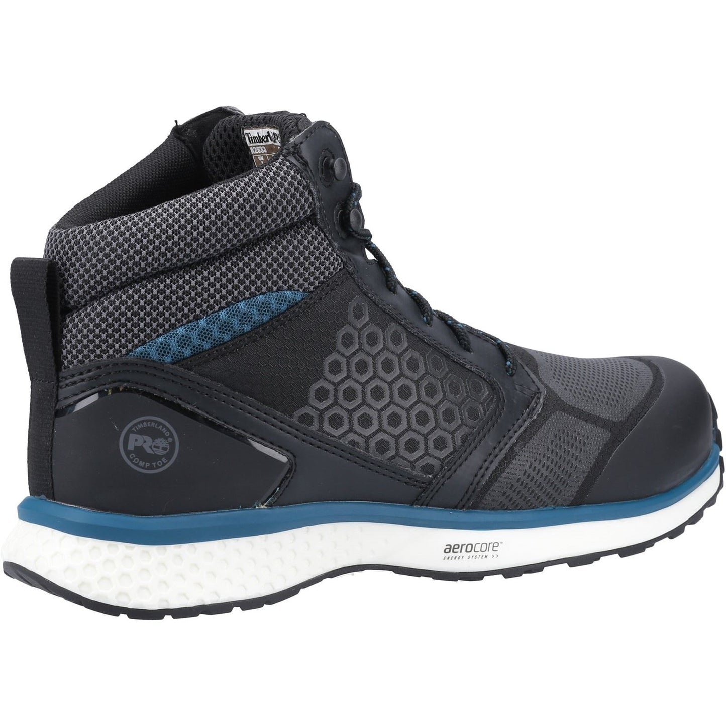 Timberland Pro Men's Reaxion Mid Composite Safety Boot in Black/Blue