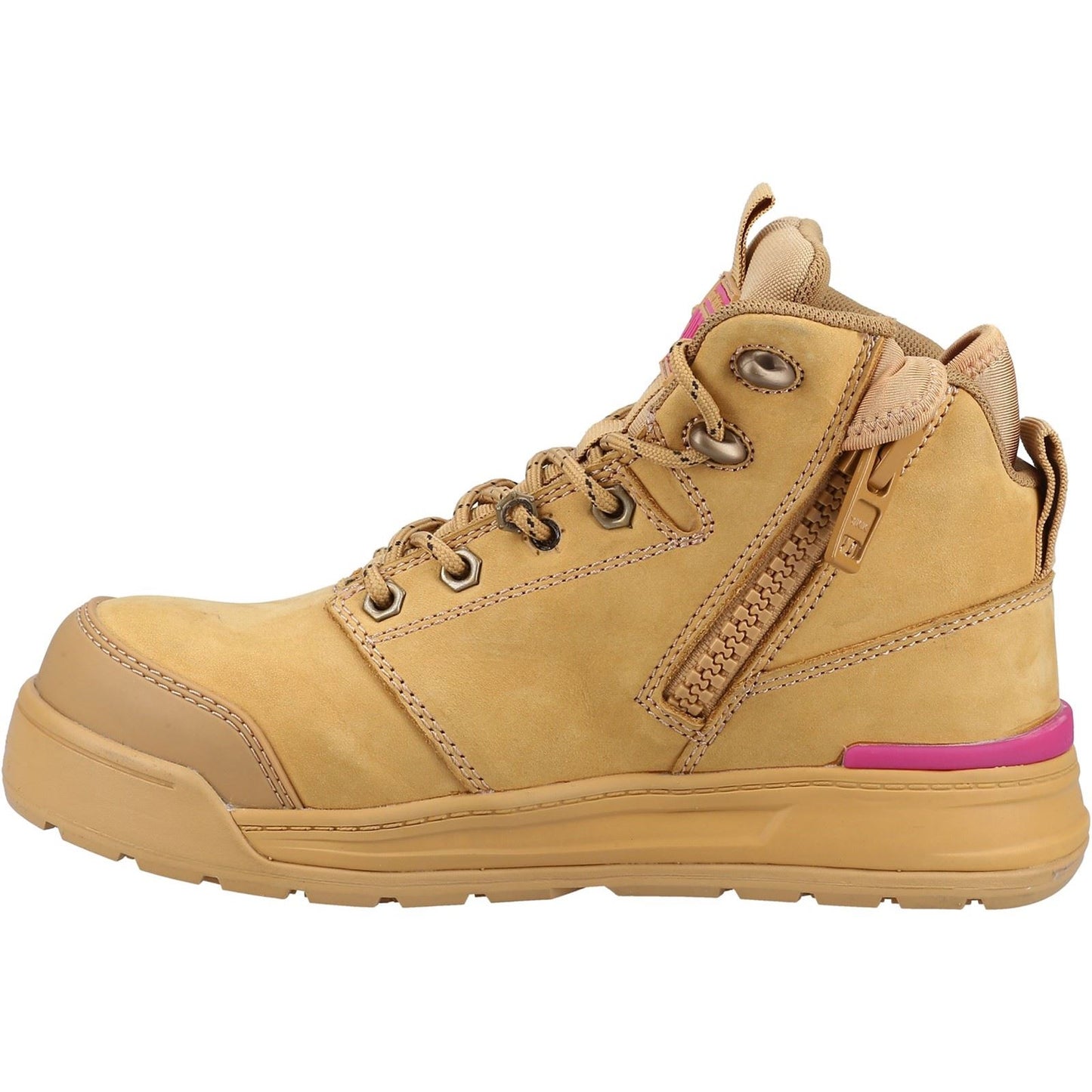 Hard Yakka Women's 3056 PR Side Zip Safety Boot in Wheat