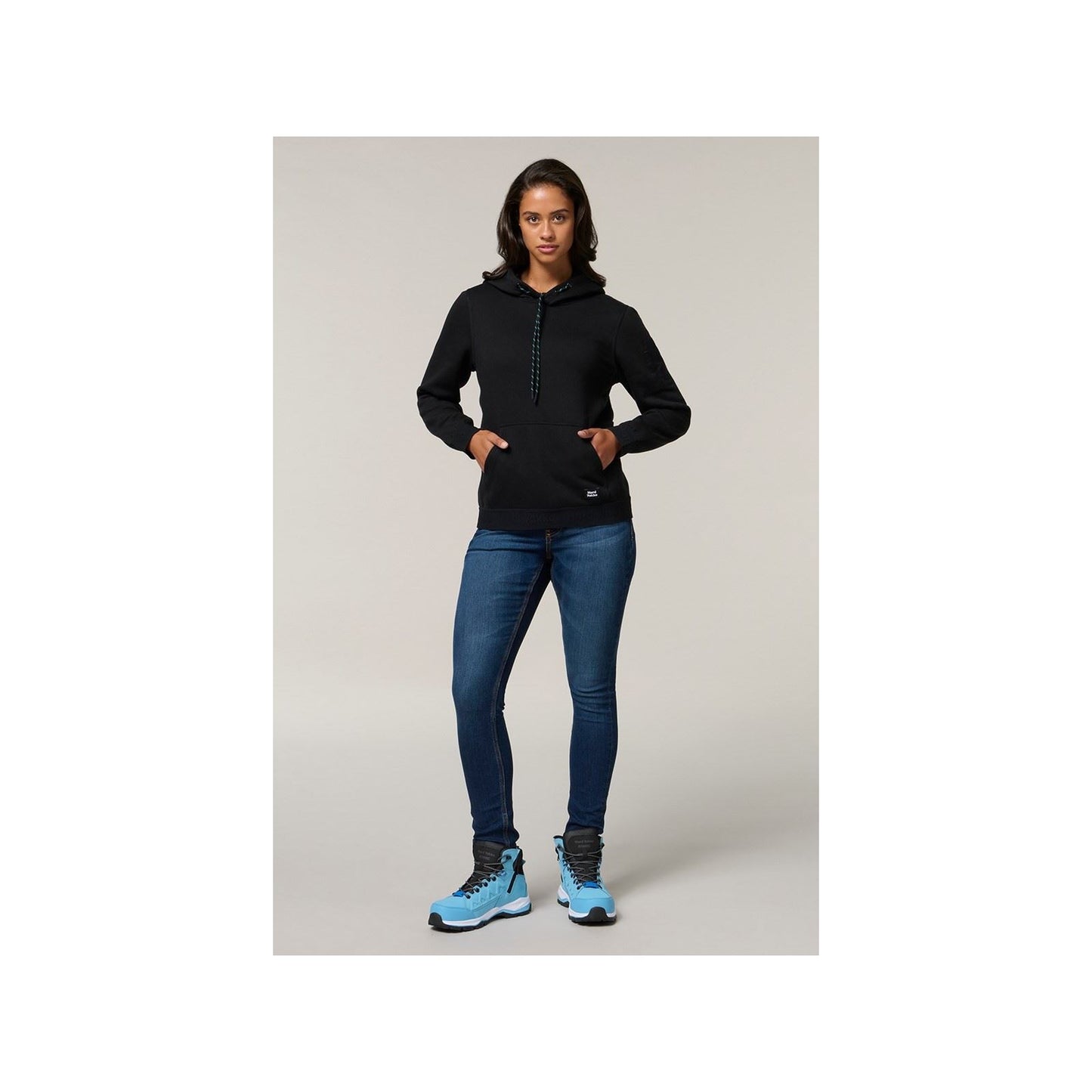 Hard Yakka Women's Gladiator Hoodie in Black