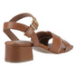 Hush Puppies Lyla Heeled Leather Women's Tan Sandals