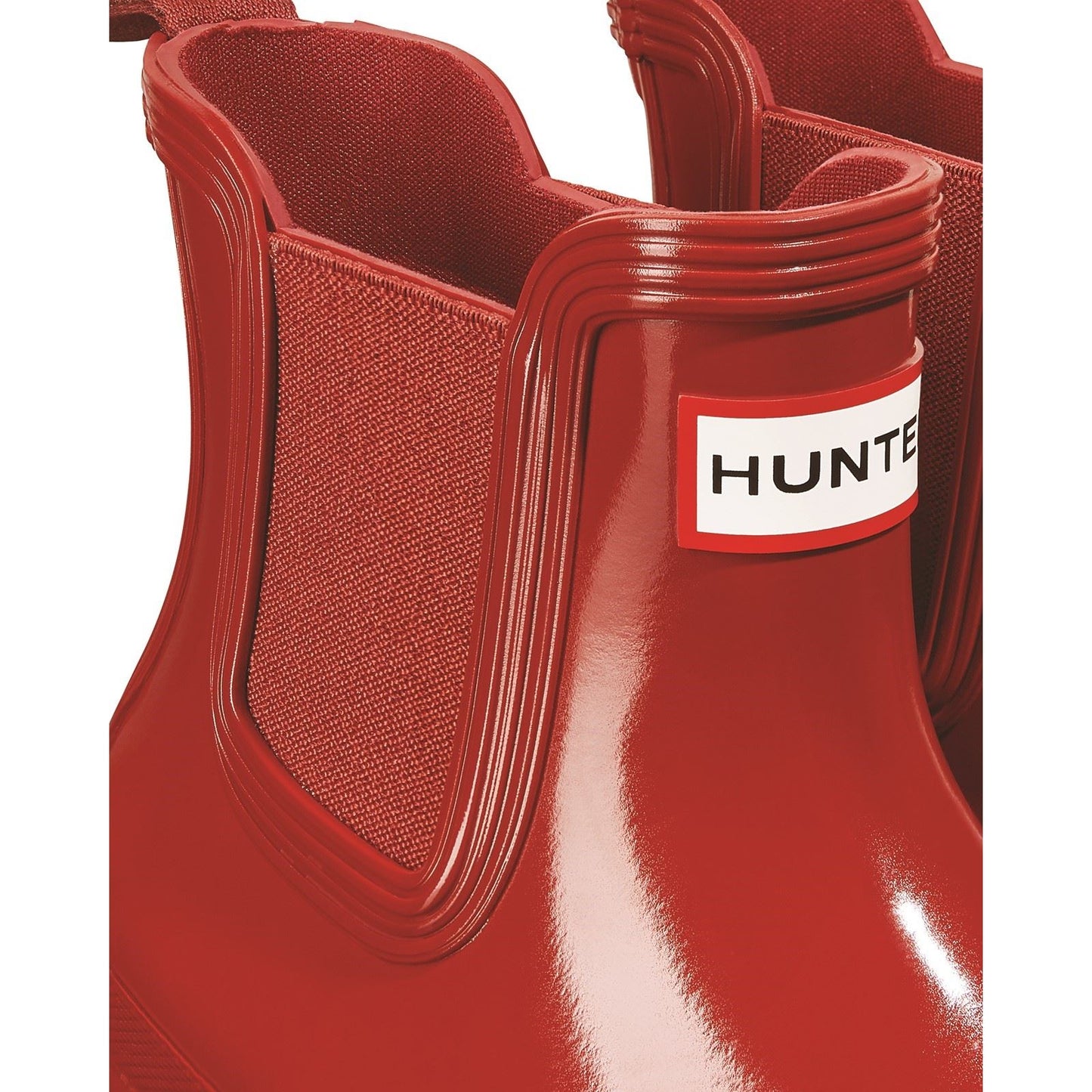 Hunter Women's Womens Original Chelsea Gloss Boot in Military Red