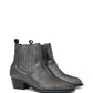Osprey London The Janey Leather Women's Gunmetal Ankle Boots