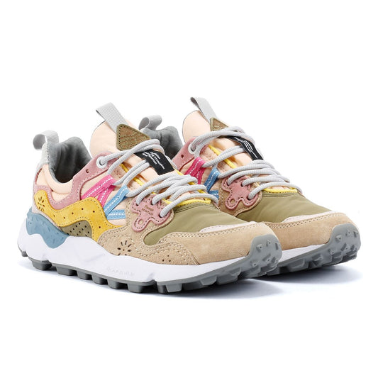 Flower Mountain Yamano 3 Women's Khaki/Pink Trainers