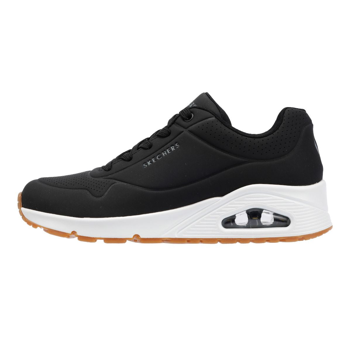 Skechers - 73690-BLACK WOMENS UNO BLACK/WHITE