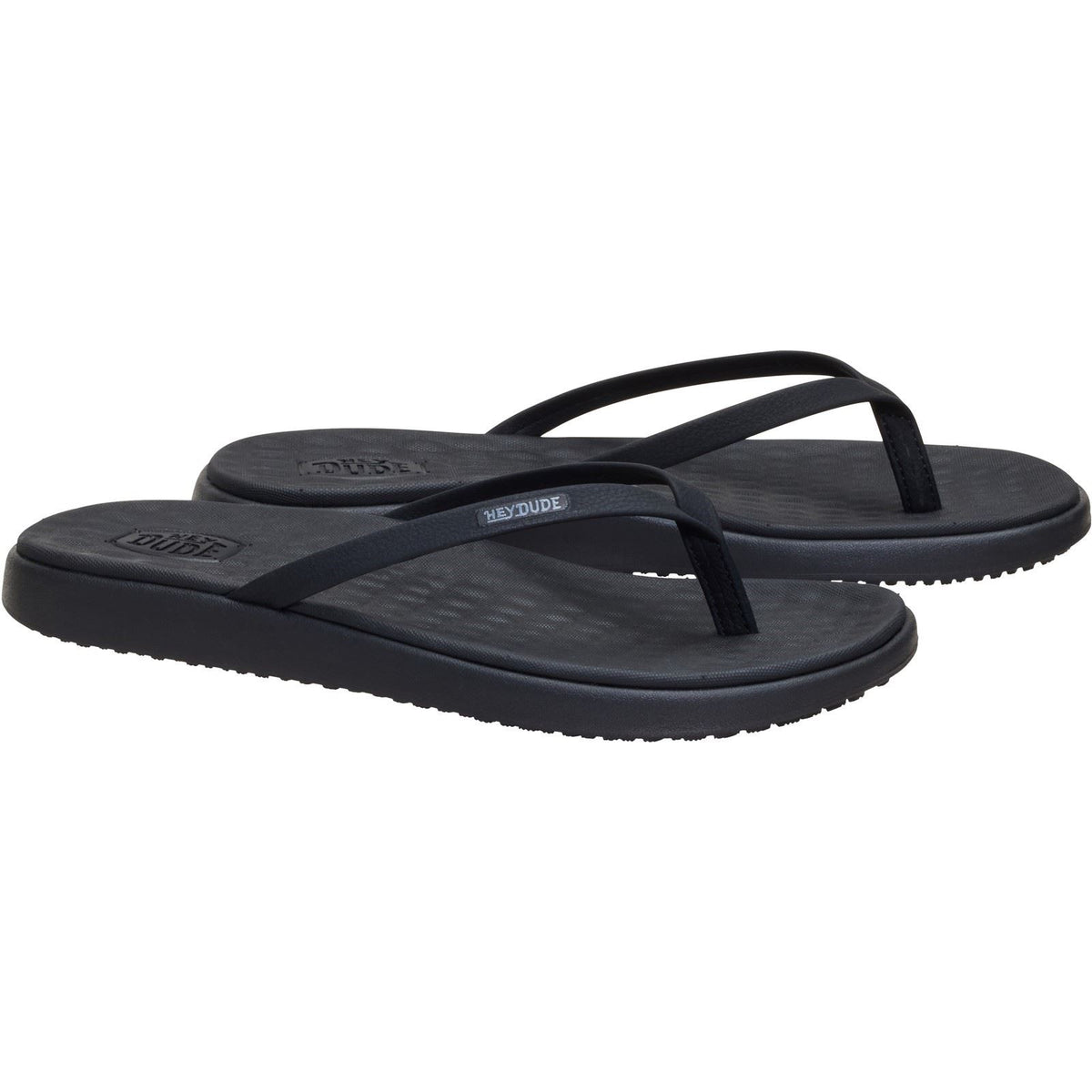 HEYDUDE Maui Breeze Polyurethane Women's Black/Black Flip Flops