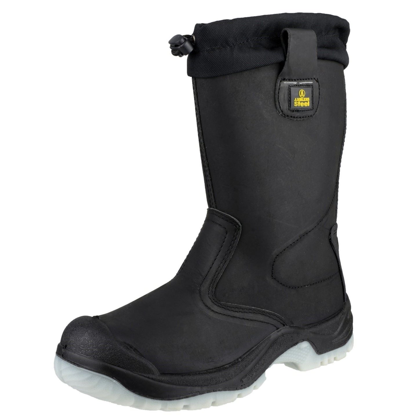 Amblers Safety Men's FS209 Water Resistant Pull On Safety Rigger Boot in Black