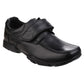 Hush Puppies Freddy 2 Junior Boys Black Leather Shoes
