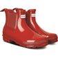 Hunter Women's Womens Original Chelsea Gloss Boot in Military Red
