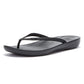 FitFlop Iqushion Ergonomic Women's All Black Flip Flops
