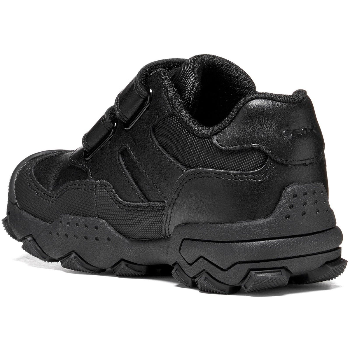 Geox J Buller Leather Boy's Black Trainers
