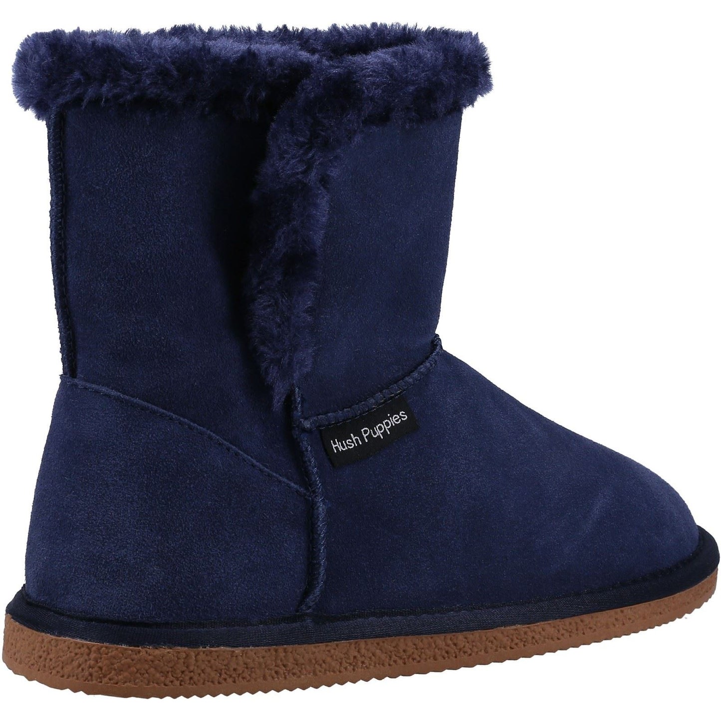 Hush Puppies Women's Ashleigh Slipper Bootie in Navy